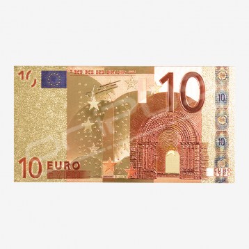 Zlatna Euro novčanica, 10 Eura